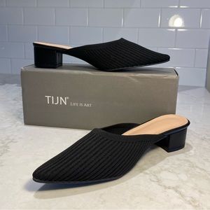 TIJN Helka Heeled Mules - Size 9